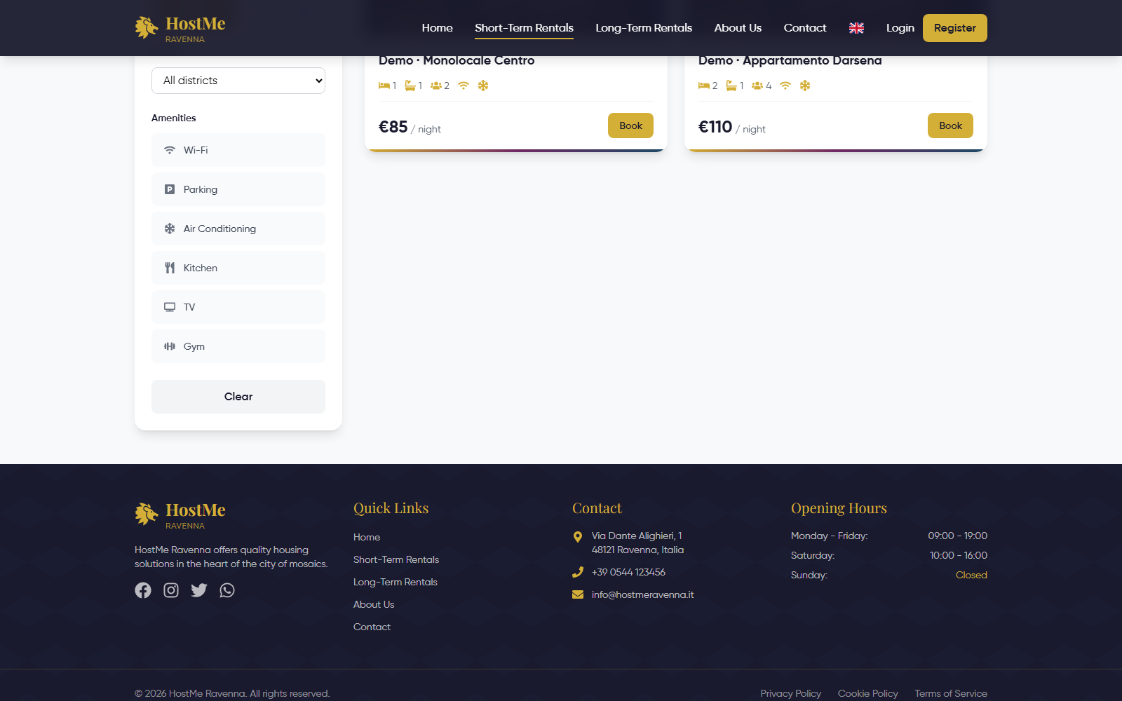 Project preview: HostMe Ravenna